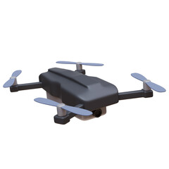 Fototapeta premium 3d render illustration of drone with camera. air delivery, quadcopter, modern technologies concept. trendy style 3d icon