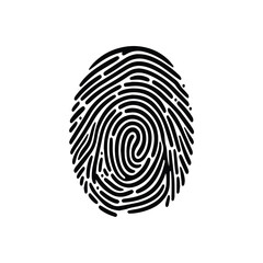fingerprint scanning icon sign
