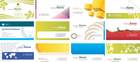 Print, Business card templates. Stationery design vector set. Red and black colors. Flat style vector illustration