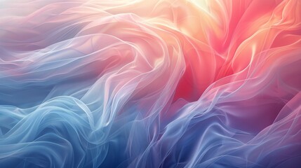 Obraz premium Soft Whispers: Abstract Pastel Wave