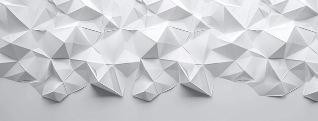 White background with geometric pattern, 3D rendered illustration. Minimalist design for banner, poster or presentation