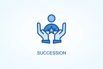 Succession vector  or logo sign symbol illustration