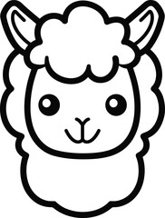 smiling alpaca