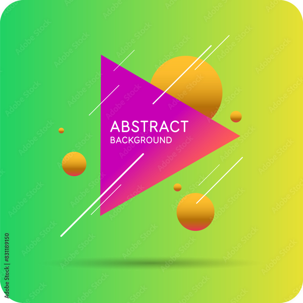Poster background with abstract shapes. a template for design and creativity. the composition of the figure