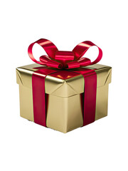 Obraz premium Isolated PNG Gift Box, GENERATIVE AI