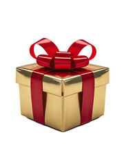 Obraz premium Isolated PNG Gift Box, GENERATIVE AI