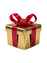 Obraz premium Isolated PNG Gift Box, GENERATIVE AI
