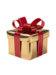 Fototapeta premium Isolated PNG Gift Box, GENERATIVE AI