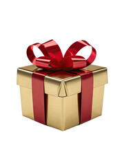 Fototapeta premium Isolated PNG Gift Box, GENERATIVE AI