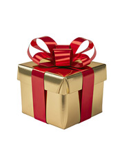 Obraz premium Isolated PNG Gift Box, GENERATIVE AI