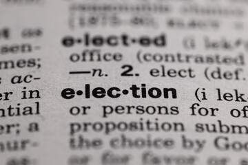 definition of election macro shot of dictionary texture paper
