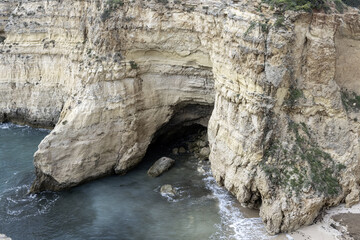 Cliffs on the coast of Portimao - Portugal