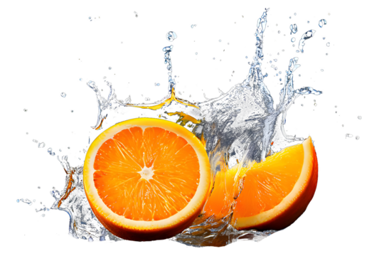 orange plash water png