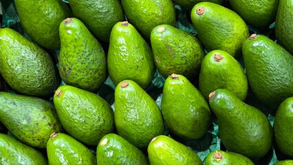 Avocado in the fruit shop