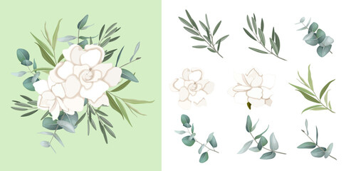 Fototapeta premium rose, card, wallpaper, celebration, graphic, plant, ornament, modern, anniversary, foliage, decoration, postcard, bouquet, element, birth, elegance, greeting, birthday, nature, design, flower, waterco