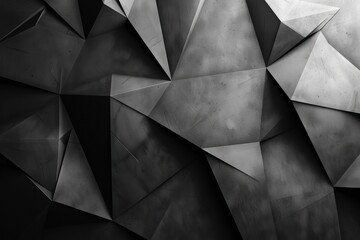 Modern Cover Abstract Geometric Art with Shades - Contemporary Geometric Patterned Design in Gray Tones. Ai Generativ 