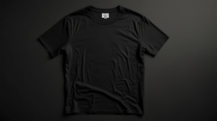 Blank black premium t shirt mockup. Studio presets. Black sweat shirt. crew neck mock up isolated on white background. Cloth collection.