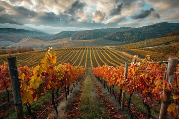 Organic Vineyard Harvest: Eco-Friendly Winemaking in Autumn