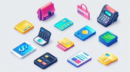 payment icon set. vector 