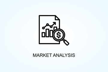 Market Analysis Vector  Or Logo Sign Symbol Illustration