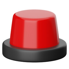 siren 3D illustration. urgency signal