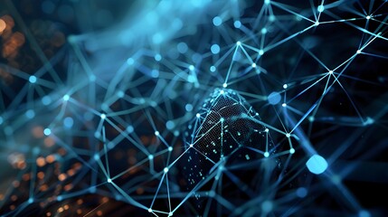 Futuristic Digital Network and Connectivity Abstract Concept