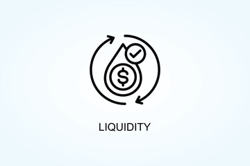 Liquidity Vector  Or Logo Sign Symbol Illustration