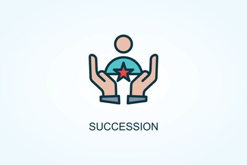 Succession Vector  Or Logo Sign Symbol Illustration
