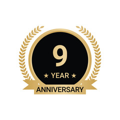 9 Year Anniversary Vector, 9 Year Anniversary Logo