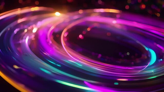 The hula hoop event demonstrates the principle of conservation of angular momentum as particles twirl their way to victory.