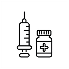 Vaccination vector icon