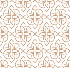 Vector abstract oriental pattern. Line with Arabic ornaments. Patterns, backgrounds and wallpapers for your design. Textile ornament. Vector illustration.