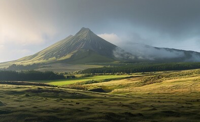 Fototapeta premium Mountain Landscape in Ponta Delgada, Azores