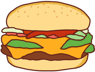 Cheeseburger, fast food for people of all ages