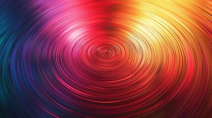 Naklejka premium Enchanting Rainbow on Crimson and Gold Gradient Background