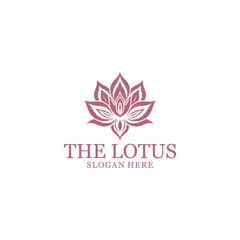 The lotus, spa and beauty logo vector illustration