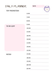 Pink and Coffee KDP Daily Planner