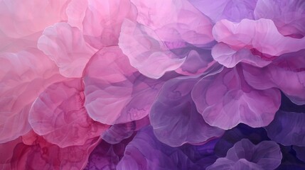 Dreamy watercolor texture with floral shapes in pink and purple hues