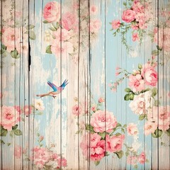 Blue and green tone shabby chic backgrounds.
