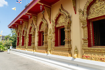 Thai Buddhist Temple wat exterior in Chiang Mai, Thailand a spiritual place of Buddhism and worship...
