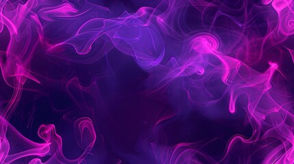 Smoke texture with neon purple color in vector art style, creating an ethereal and futuristic effect
