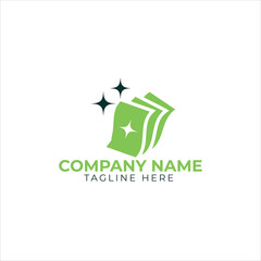 Logo design concept for safe investments with shield shape 
