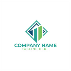 Fototapeta premium Rising up statistic bar business consulting logo 