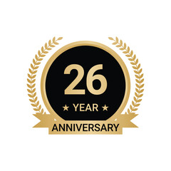 26 Year Anniversary Vector, 26 Year Anniversary Logo