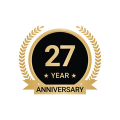 27 Year Anniversary Vector, 27 Year Anniversary Logo