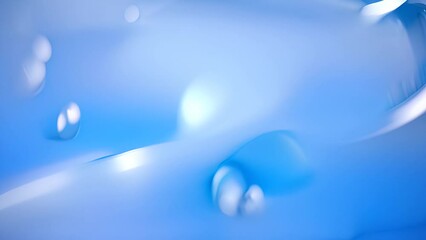 Close Up of Blue and White DNA Strand Generative AI - Powered by Adobe