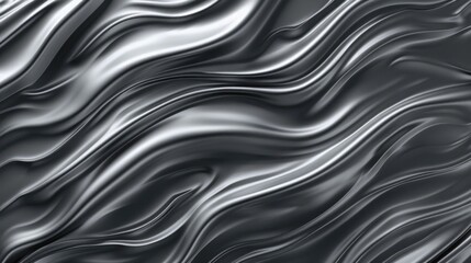 Elegant gray wave pattern background with smooth, flowing lines, ideal for creating a sophisticated wallpaper