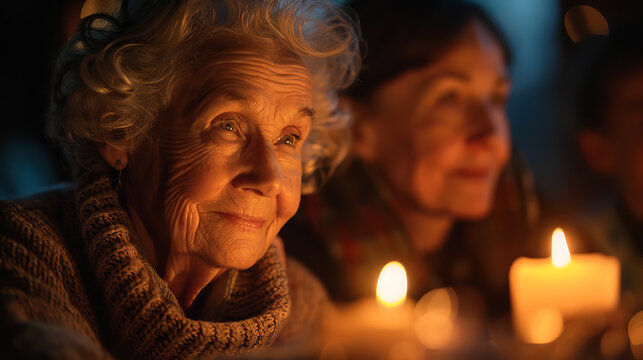 Family Gatherings: Families coming together to remember their loved ones who served, sharing stories and memories