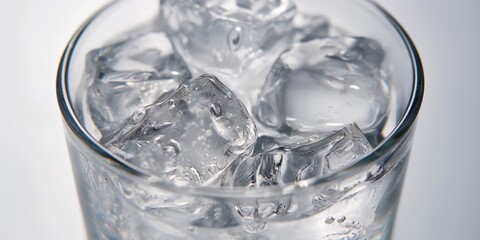 glass of ice water