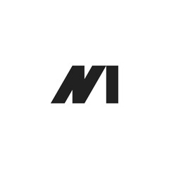 Initial NM Monogram Logo Design